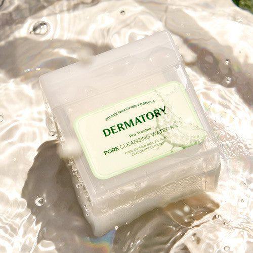 DERMATORY Pro Trouble Pore Cleansing Water Pad - 160ml (100 Pads) | Deep Pore Purifying